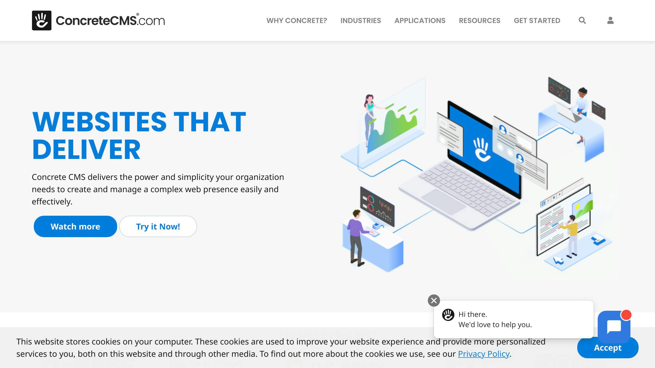 Concrete CMS — অফিশিয়াল ওয়েবসাইট