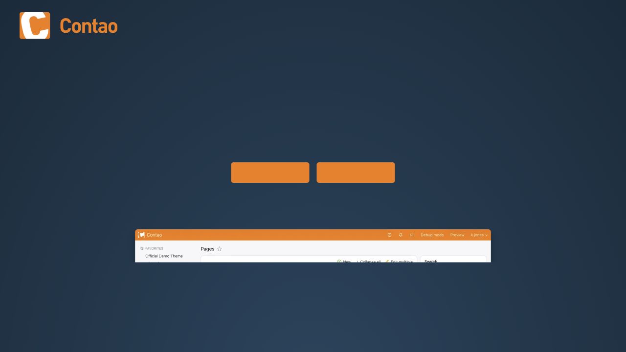 Contao Open Source CMS — Официальный сайт