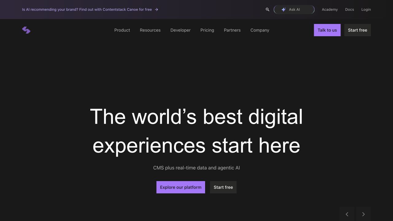 Contentstack — आधिकारिक वेबसाइट