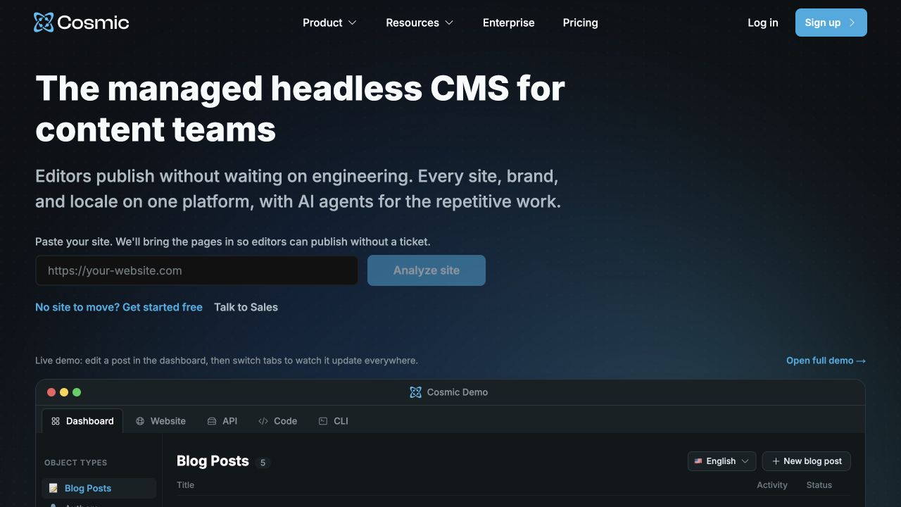 Cosmic JS — Situs resmi