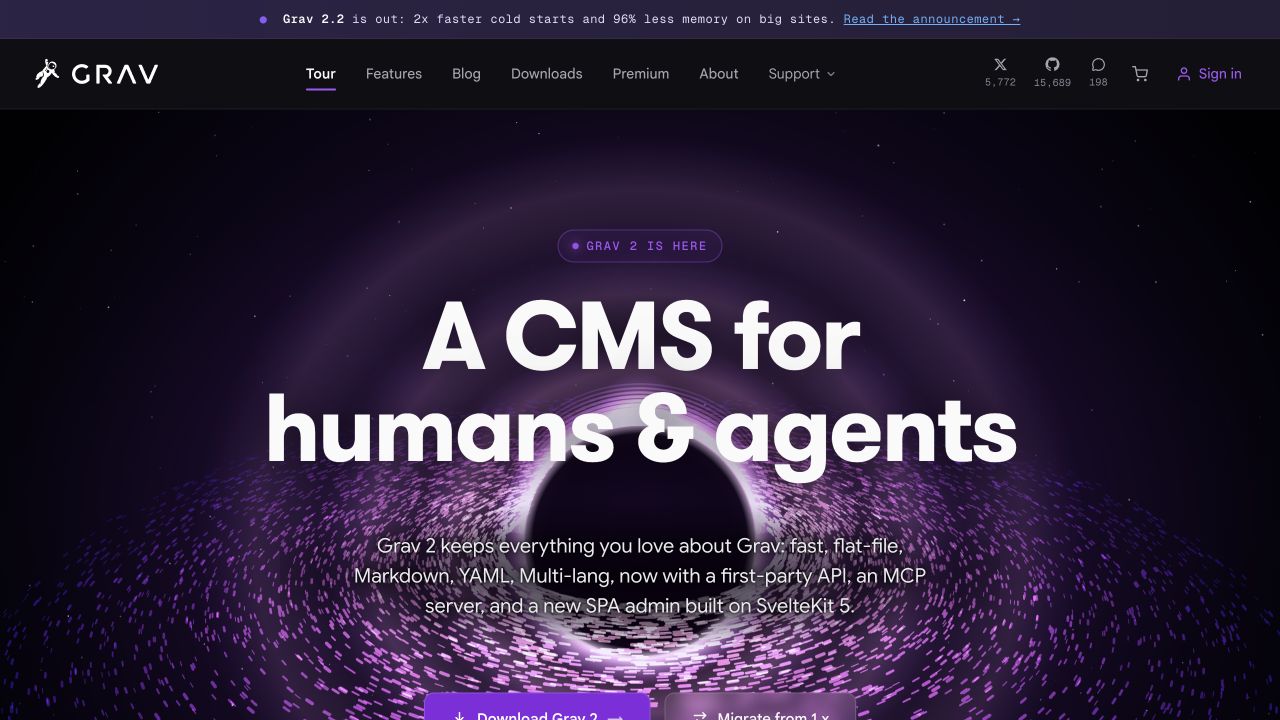 Grav — Situs resmi