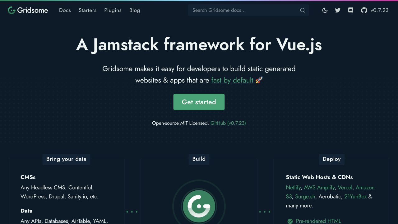 Gridsome — Situs resmi