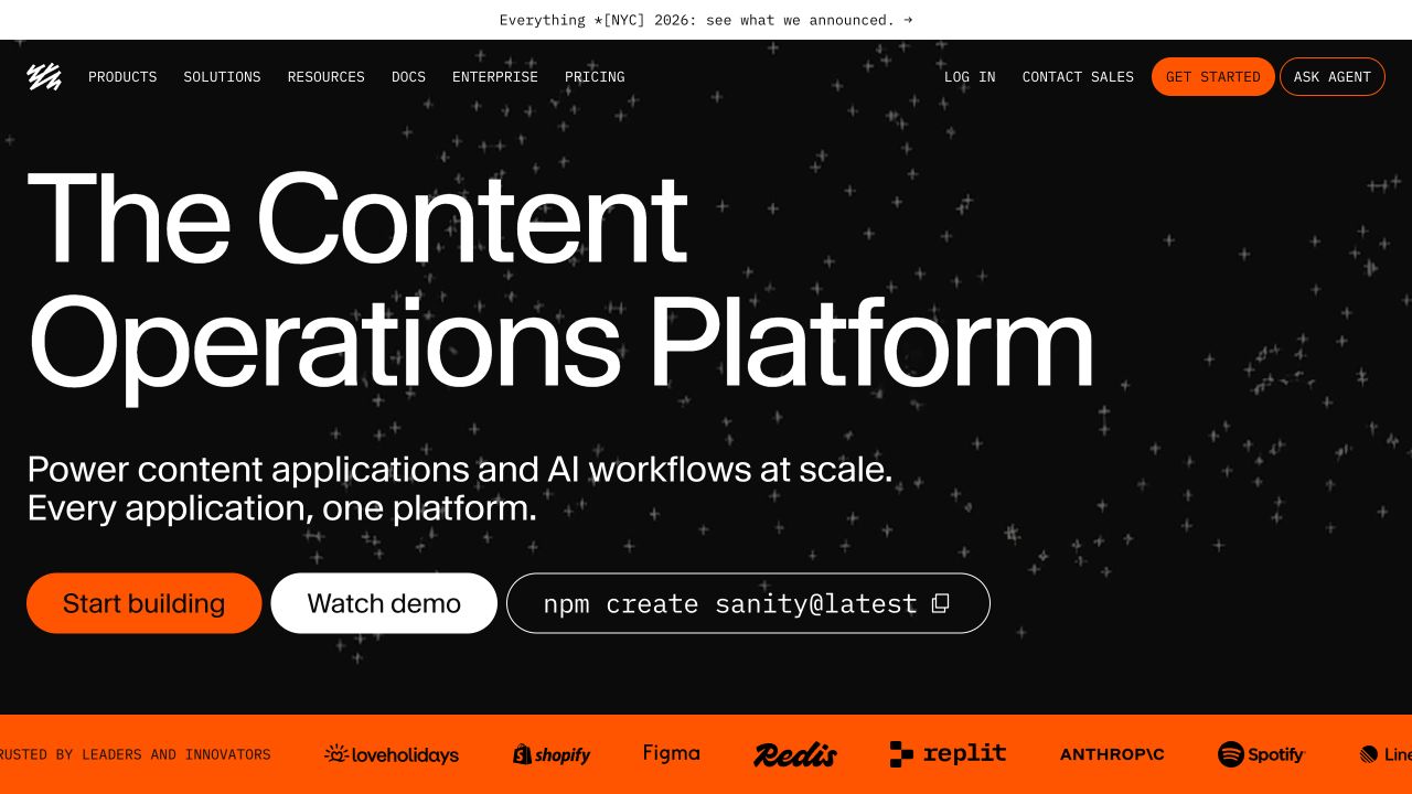 Sanity — آفیشل ویب سائٹ