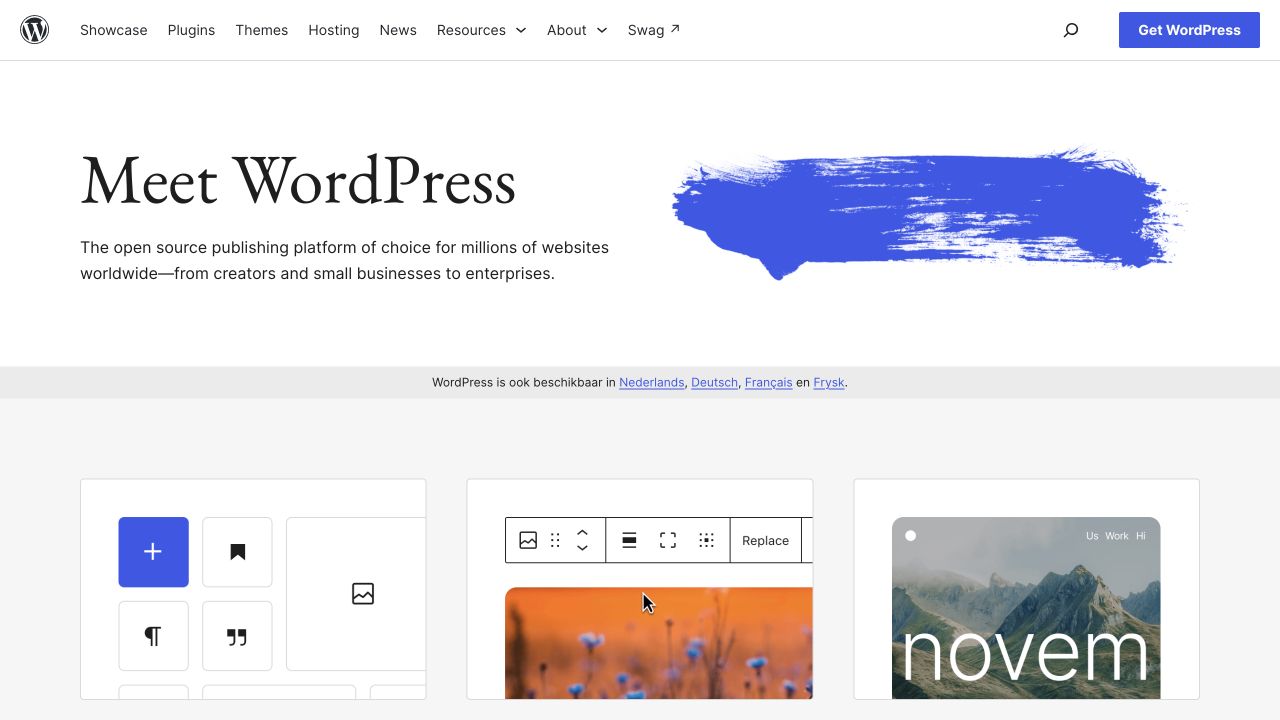 WordPress — Sitio oficial